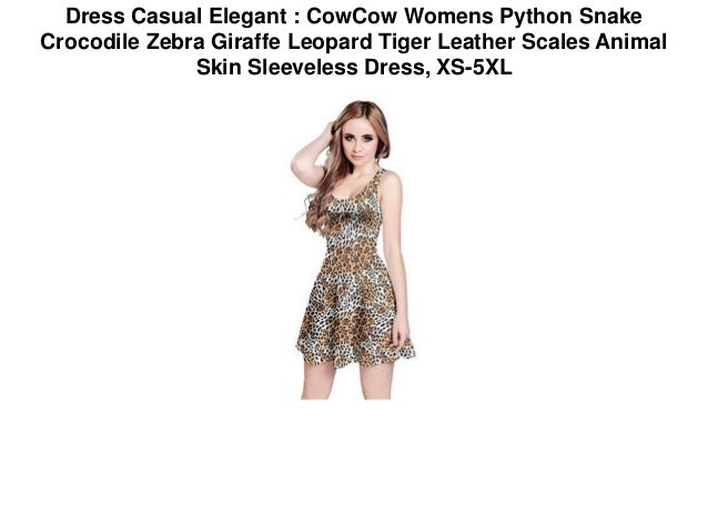 Dress Casual Elegant : CowCow Womens Python Snake Crocodile Zebra Gir…